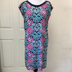 Lilly Pullitzer 76020 Robyn short sleeve shift dress Behind the Gate Size Small
